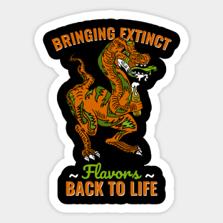 Beer With Dino, t rex funny Sticker